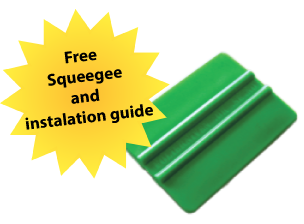We'll send a free application squeegee with your package!