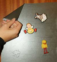 Self-adhesive iron